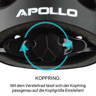 Apollo Skatehelm mit Design Skate Helm Broken Black