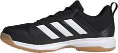 Rückansicht von adidas Ligra 7 Hallenschuhe Herren core black-ftwr white-core black