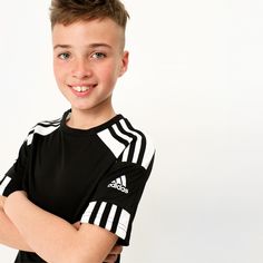 Rückansicht von adidas Squad 21 Funktionsshirt Kinder black-white