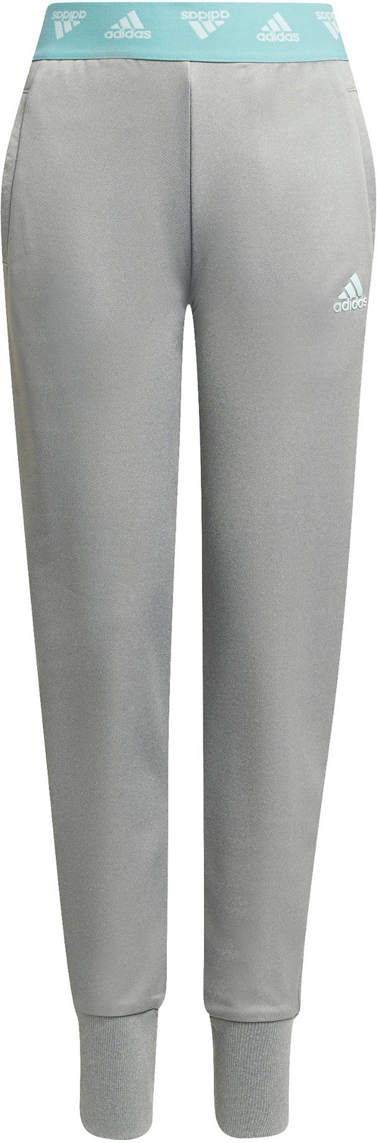 adidas adidas AEROREADY PRIMEGREEN Trainingshose M&auml;dchen - medium grey heather-mint ton - 0 | SportScheck
