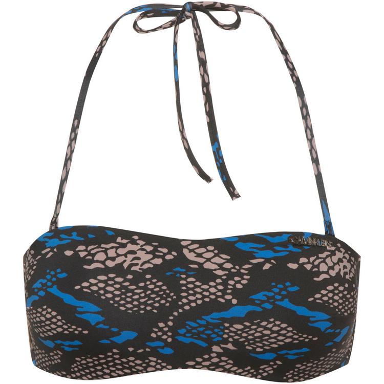 Calvin Klein Calvin Klein Core Essentials Bikini Oberteil Damen - water python black - 0 | SportScheck