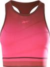 Reebok United by Fitness Seamless Croptop Damen - maroon-pursuit pink