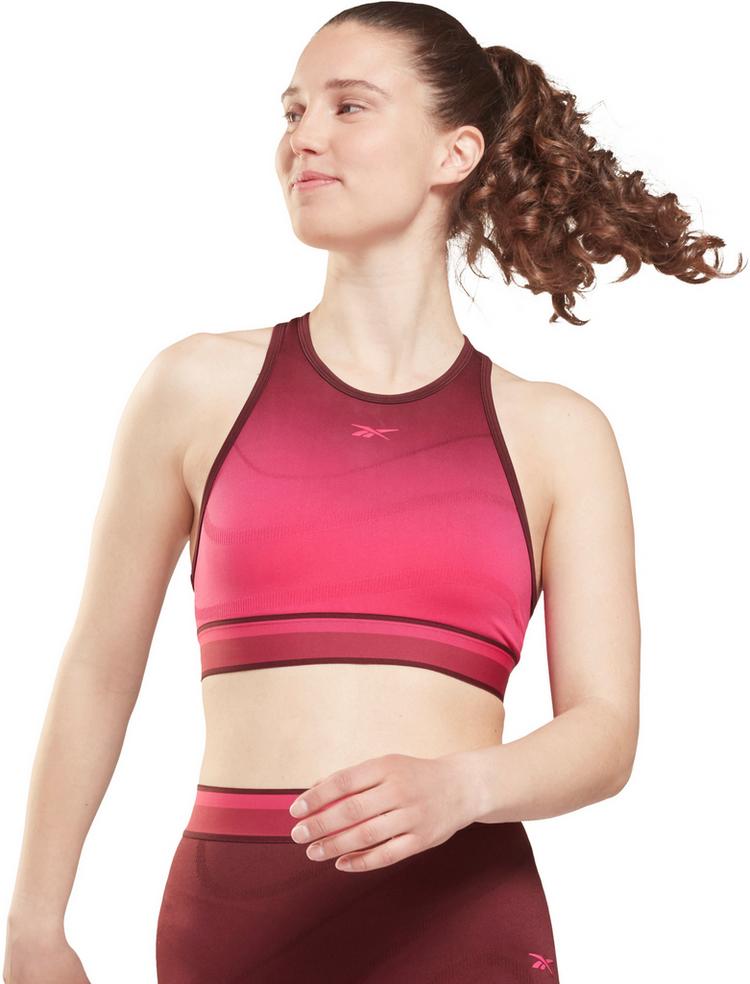 Reebok Reebok United by Fitness Seamless Croptop Damen - maroon-pursuit pink - 0 | SportScheck