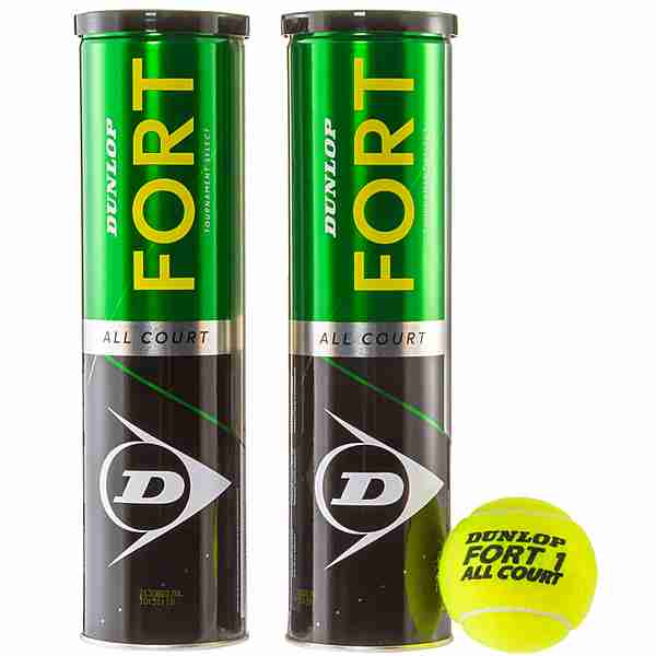 Dunlop FORT ALL COURT TS 2x4 Tennisball gelb