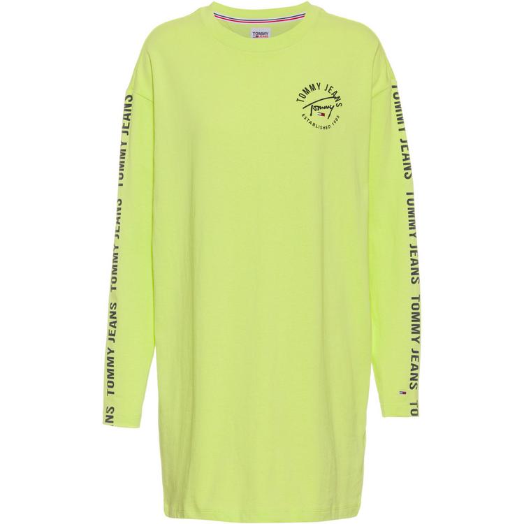 Tommy Hilfiger Tommy Hilfiger Jerseykleid Damen - faded lime-multi - 0 | SportScheck