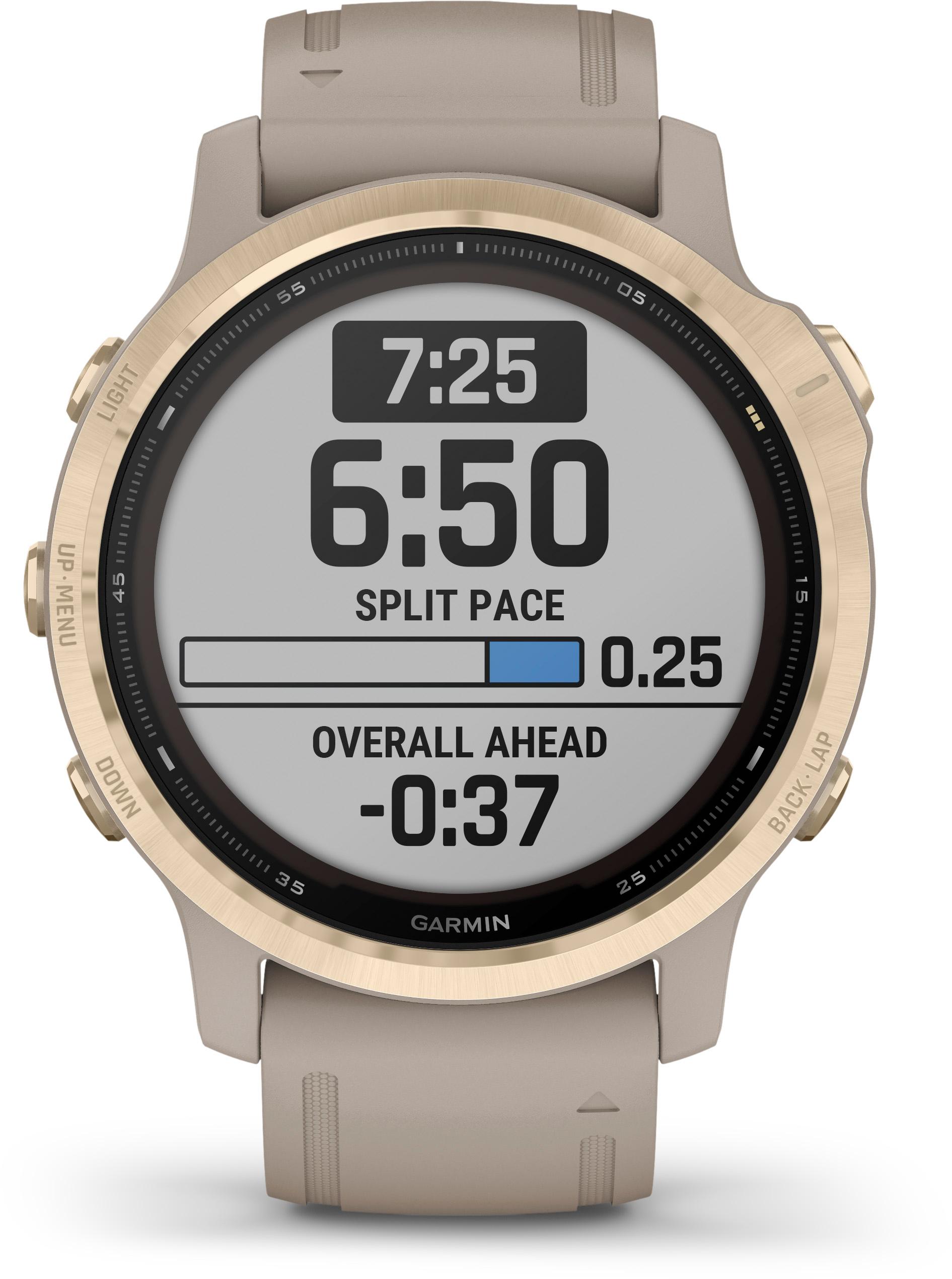 Garmin Fenix 6S Pro Solar Sportuhr weissgold im Online Shop von
