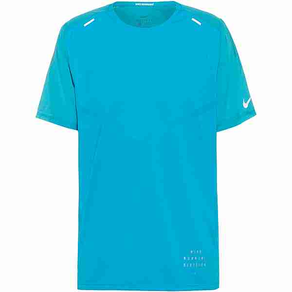 Nike Rise 365 Funktionsshirt Herren chlorine blue-reflective silver