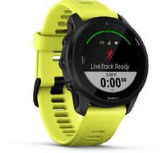 Rückansicht von Garmin Forerunner 945 LTE Bundle Black/Yellow Sportuhr black-yellow