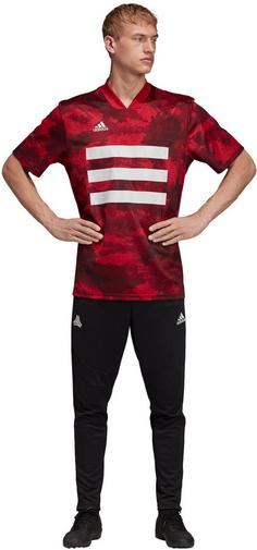 Rückansicht von adidas Tango Funktionsshirt Herren active maroon