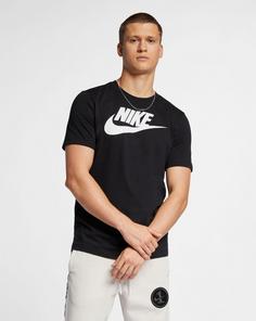 Rückansicht von Nike NSW Icon Futura T-Shirt Herren black-white