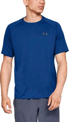 Rückansicht von Under Armour Tech 2.0 Funktionsshirt Herren royal