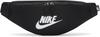 Nike Heritage Bauchtasche - black-black-white