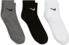 Rückansicht von Nike EVERYDAY Freizeitsocken white-black-carbon heather-black-black-white