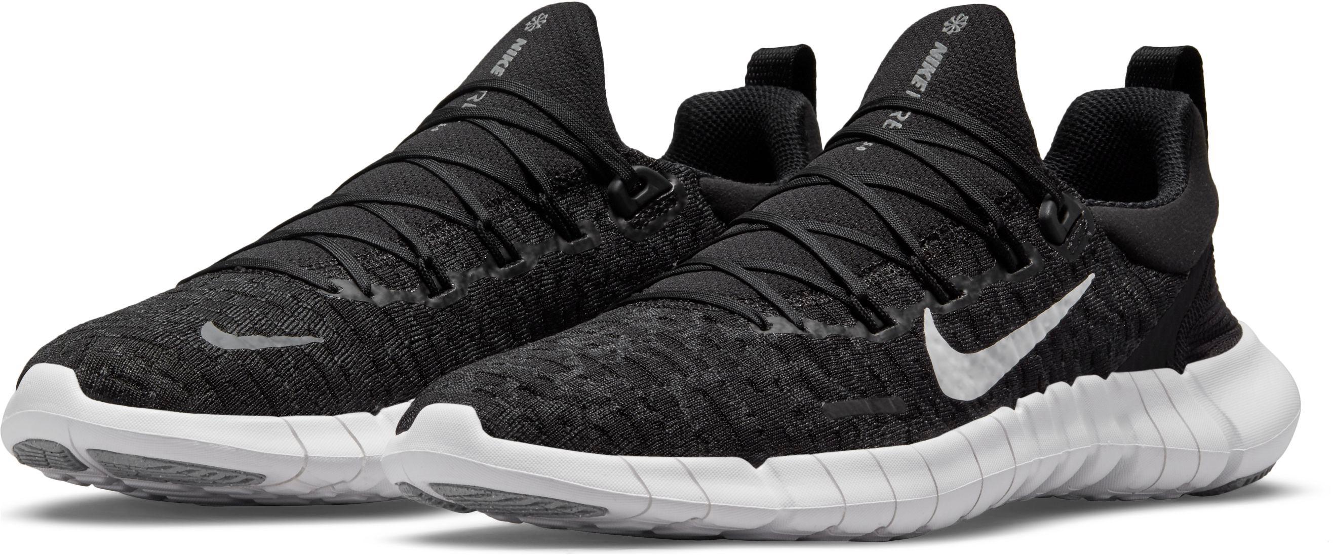 Nike Free Run 5.0 Laufschuhe Damen black white dk smoke grey im