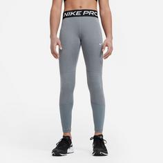 Rückansicht von Nike Pro Tights Kinder carbon heather-white