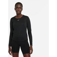 Rückansicht von Nike ONE Dri-Fit Funktionsshirt Damen black-white