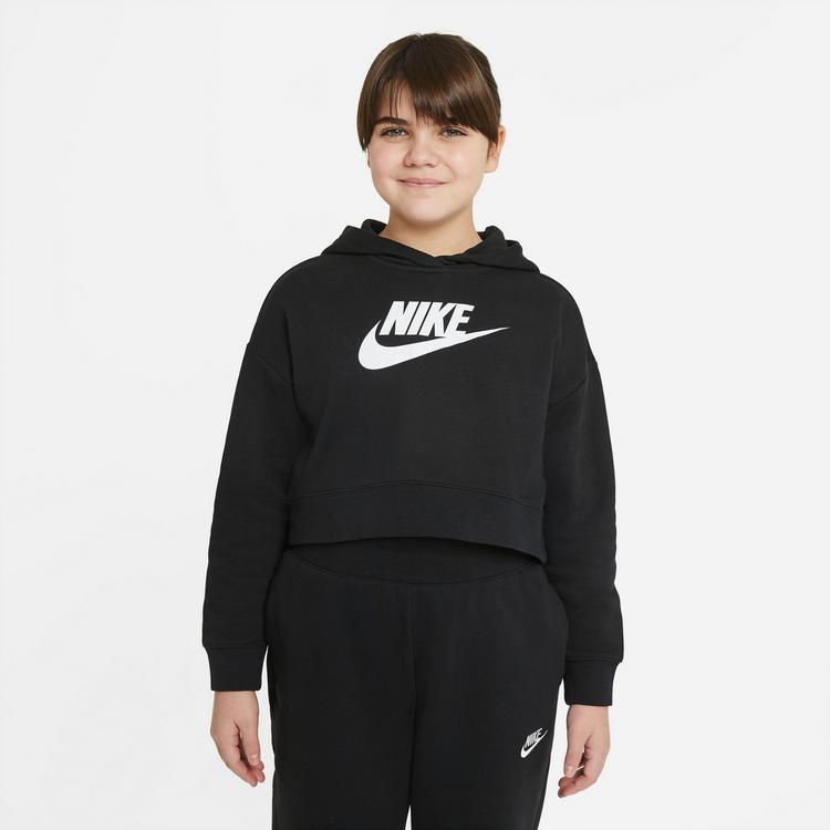 Nike Nike NSW CLUB Hoodie M&auml;dchen - black-white - 0 | SportScheck