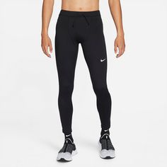Rückansicht von Nike CHLLGR Lauftights Herren black-reflective silv