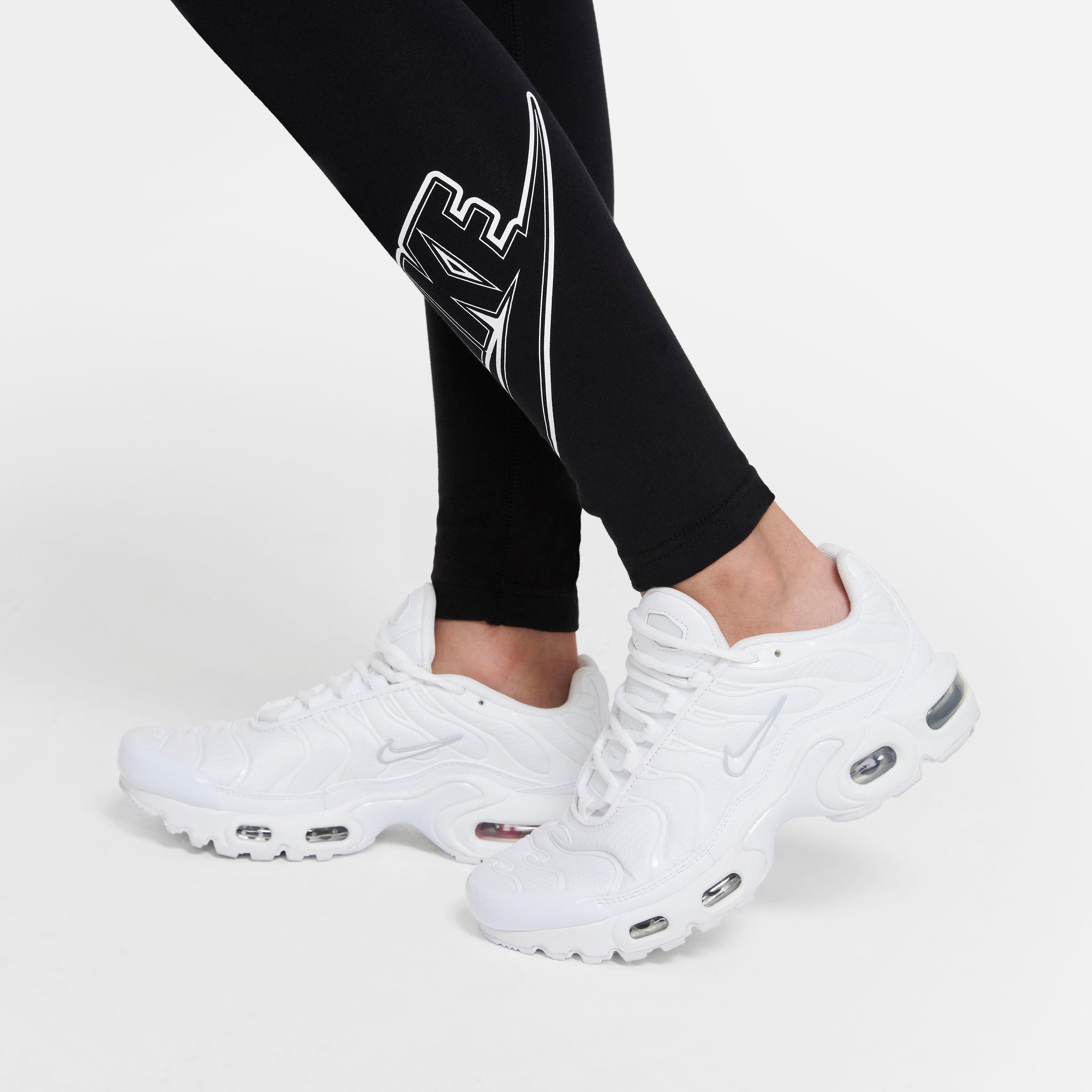 Nike NSW FAVORITES Leggings Mädchen black-white im Online Shop von
