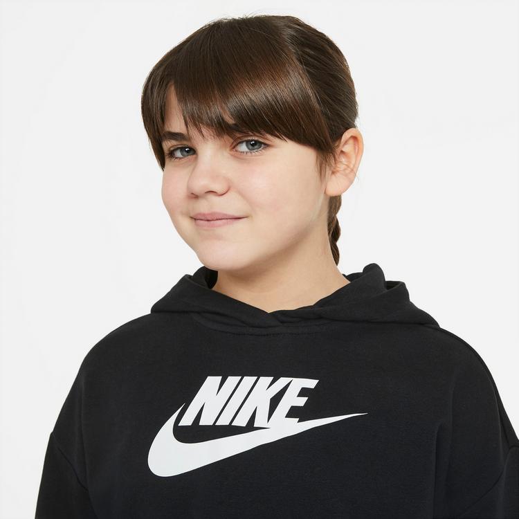 Nike Nike NSW CLUB Hoodie M&auml;dchen - black-white - 3 | SportScheck