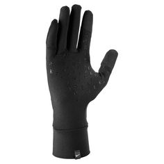 Rückansicht von Nike FLEECE Handschuhe Damen black-black-silver