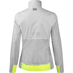 Rückansicht von GOREWEAR Drive Laufjacke Damen white-neon yellow