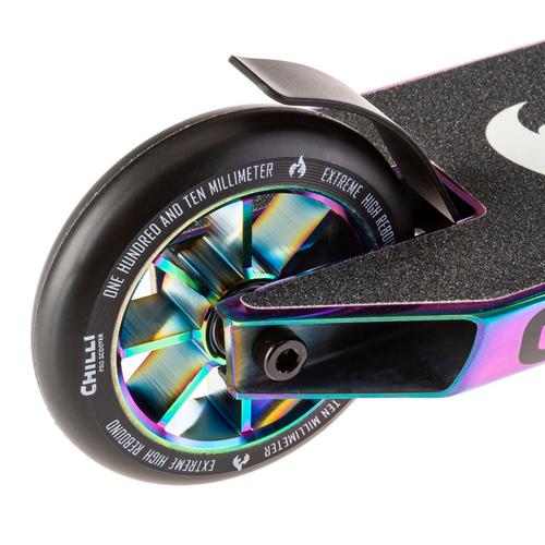 Rückansicht von Chilli Rocky neochrome Scooter Kinder neochrome-black