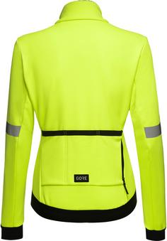 Rückansicht von GOREWEAR Tempest Fahrradjacke Damen neon yellow