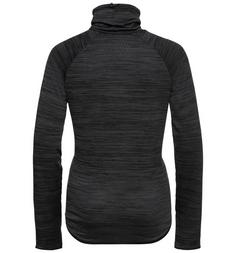 Rückansicht von Odlo RUN EASY WARM Funktionsshirt Damen black melange