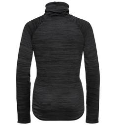 Rückansicht von Odlo RUN EASY WARM Funktionsshirt Damen black melange