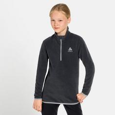 Rückansicht von Odlo ROY HALFZIP Layerlangarmshirt Kinder shale grey-black stripes