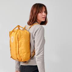 Rückansicht von FJÄLLRÄVEN Rucksack Tree-Kånken Daypack maple yellow