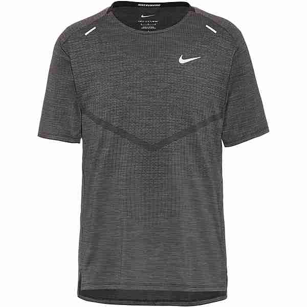 Nike Techknit Funktionsshirt Herren black-iron grey-reflective silv