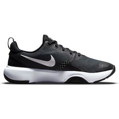 Rückansicht von Nike City Rep TR Fitnessschuhe Damen black-white-dk smoke grey