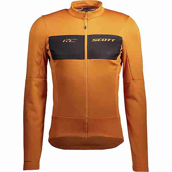 SCOTT RC Warm Hybrid Fahrradtrikot Herren copper orange-black