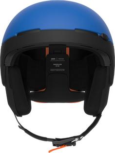 Rückansicht von POC Meninx RS MIPS Skihelm uranium black-natrium blue matt