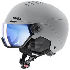 Uvex WANTED VISOR Skihelm rhino mat