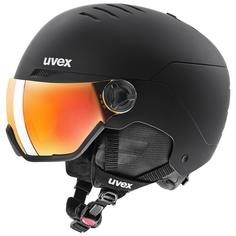 Uvex WANTED VISOR Skihelm black mat