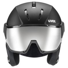 Rückansicht von Uvex Instinct Visor Skihelm black matt