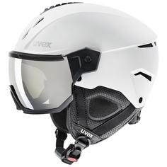 Uvex Instinct Visor Skihelm white-black matt