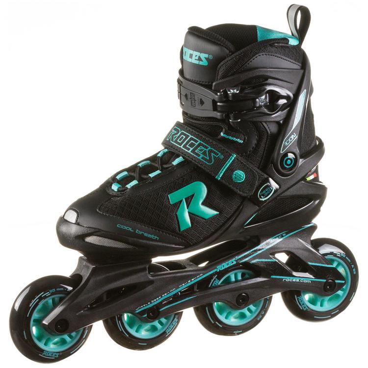 ROCES ROCES ICON W Inline-Skates Damen - black-aqua - 0 | SportScheck