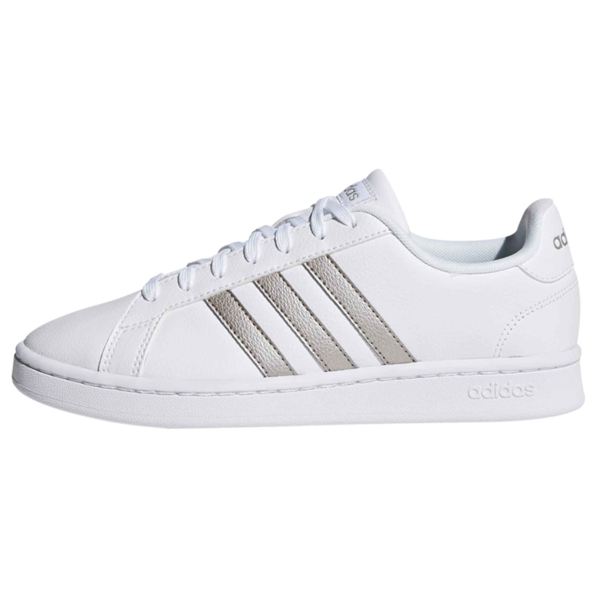 Adidas Grand Court Schuh Sneaker Damen Cloud White / Platin Met. / Cloud White Online Shop von SportScheck kaufen