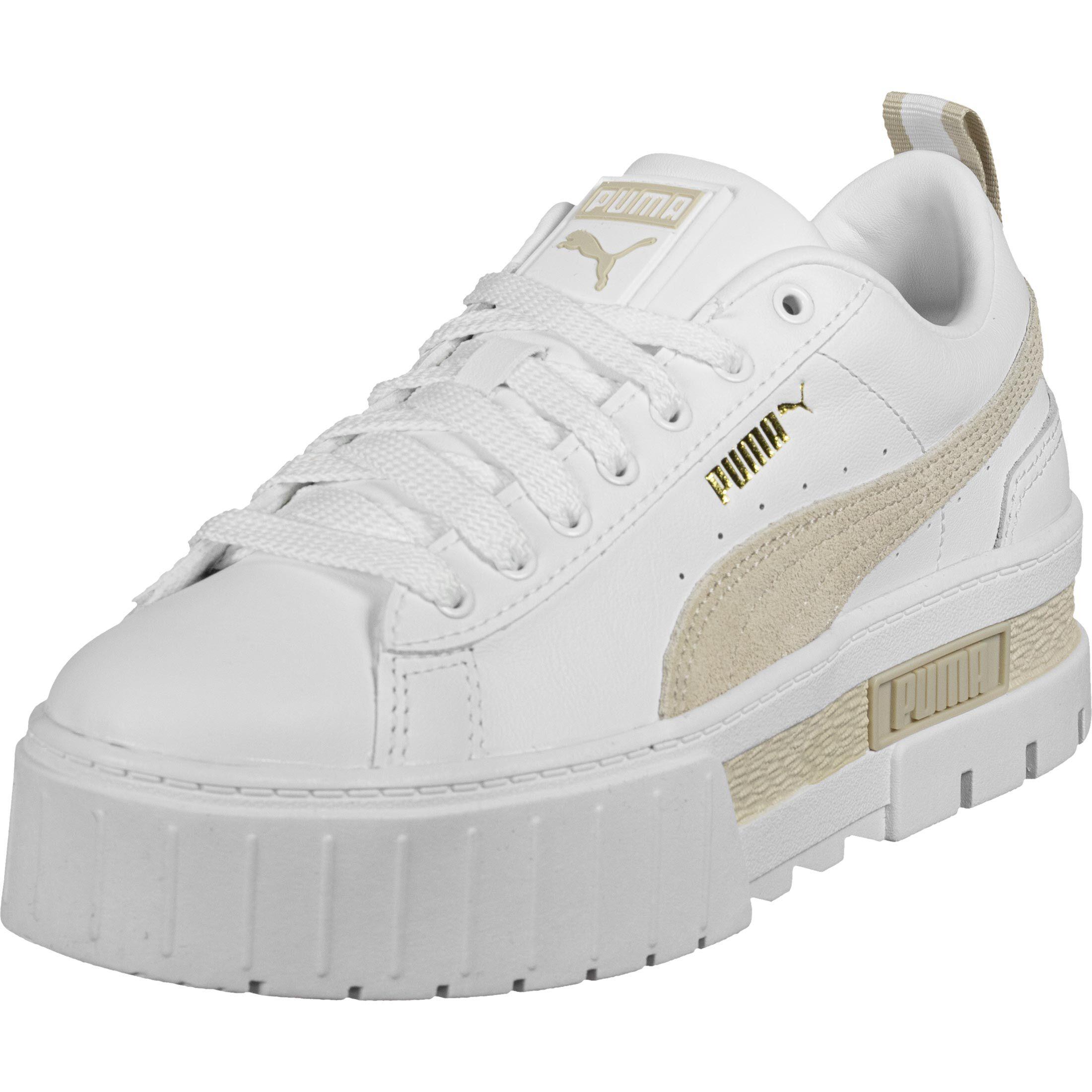 puma mayze white beige