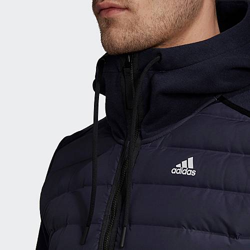 Herren Bekleidung Jacken Daunen und wattierte Jacken adidas Synthetik Varilite Hybrid Jacke in Schwarz für Herren 