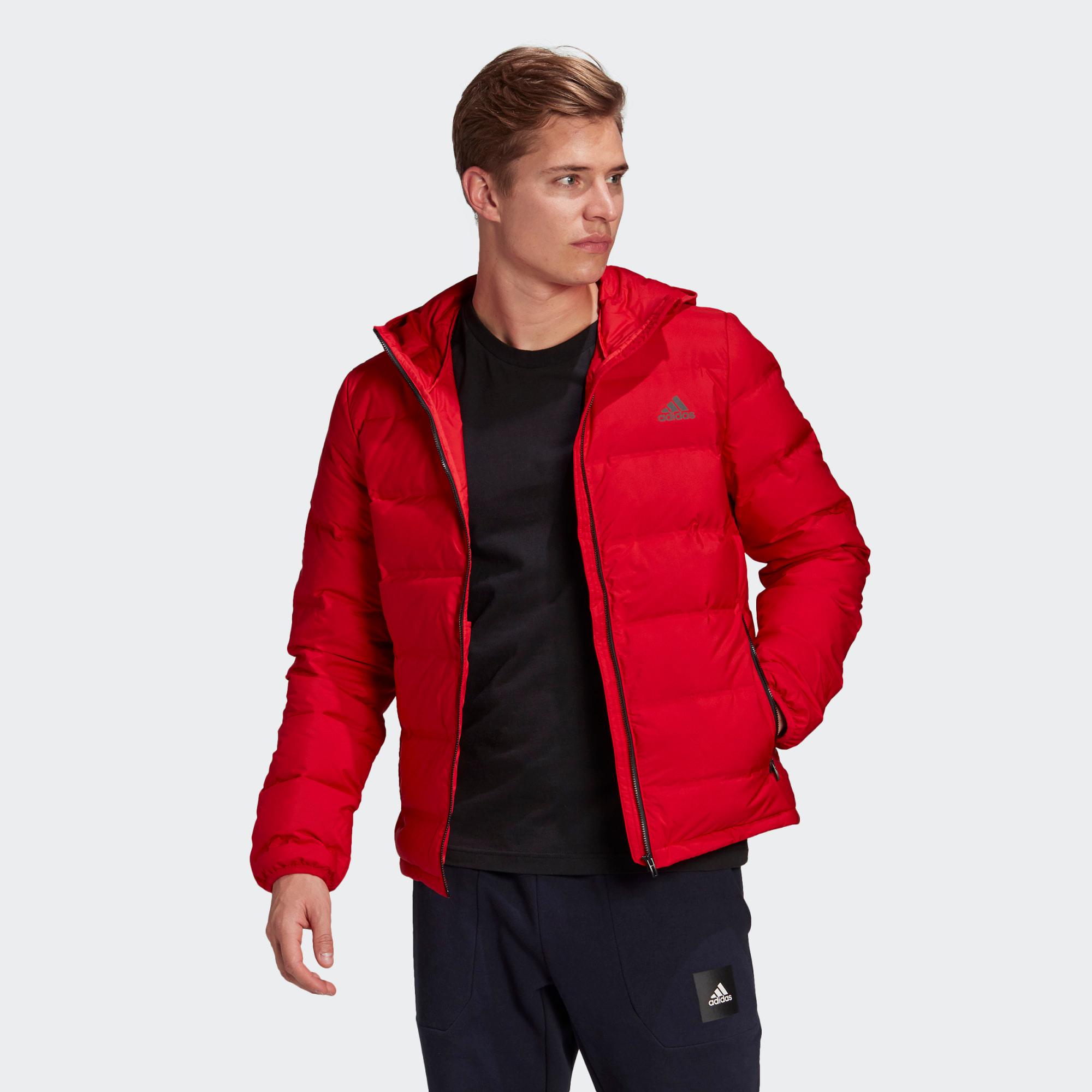 adidas winterjacke herren rot
