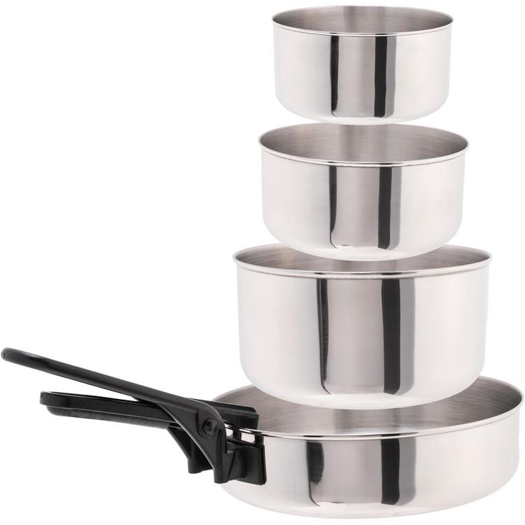 Basic Nature Basic Nature Biwak Edelstahl Campinggeschirr - silber - 0 | SportScheck