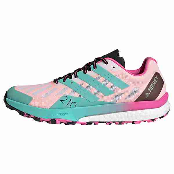 adidas GTX TERREX Speed Ultra Trailrunning-Schuh Trailrunning Schuhe Damen Cloud White / Acid Mint / Screaming Pink