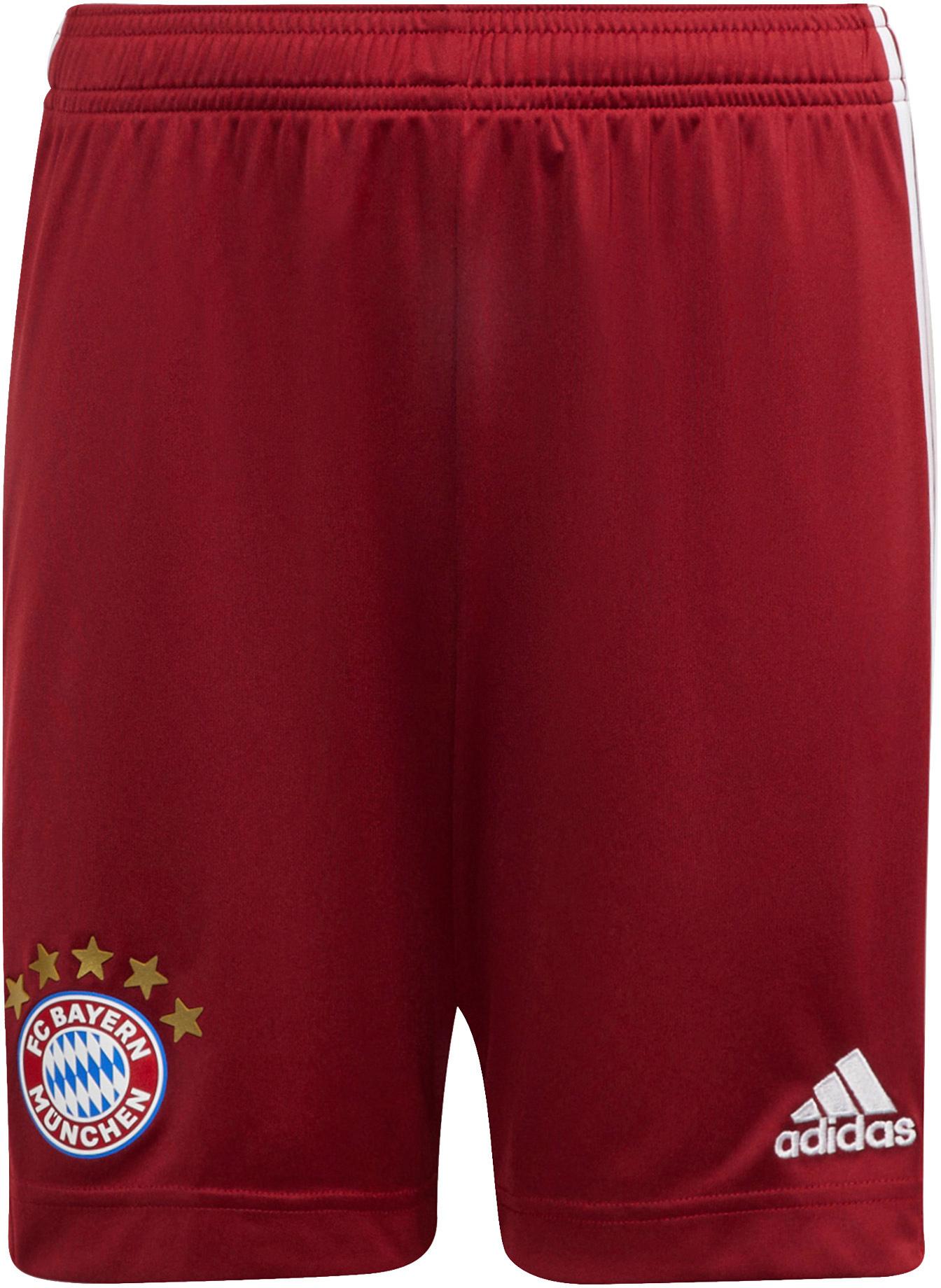 Image of adidas FC Bayern 21-22 Heim Fußballshorts Kinder