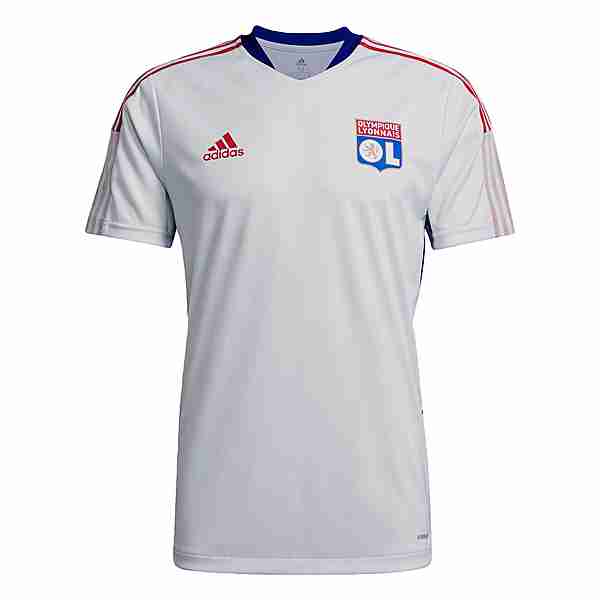 adidas Olympique Lyon Tiro Trainingstrikot Trikot Herren White Tint / Victory Blue