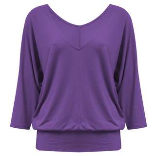 YOGISTAR.COM Longshirt Damen violet